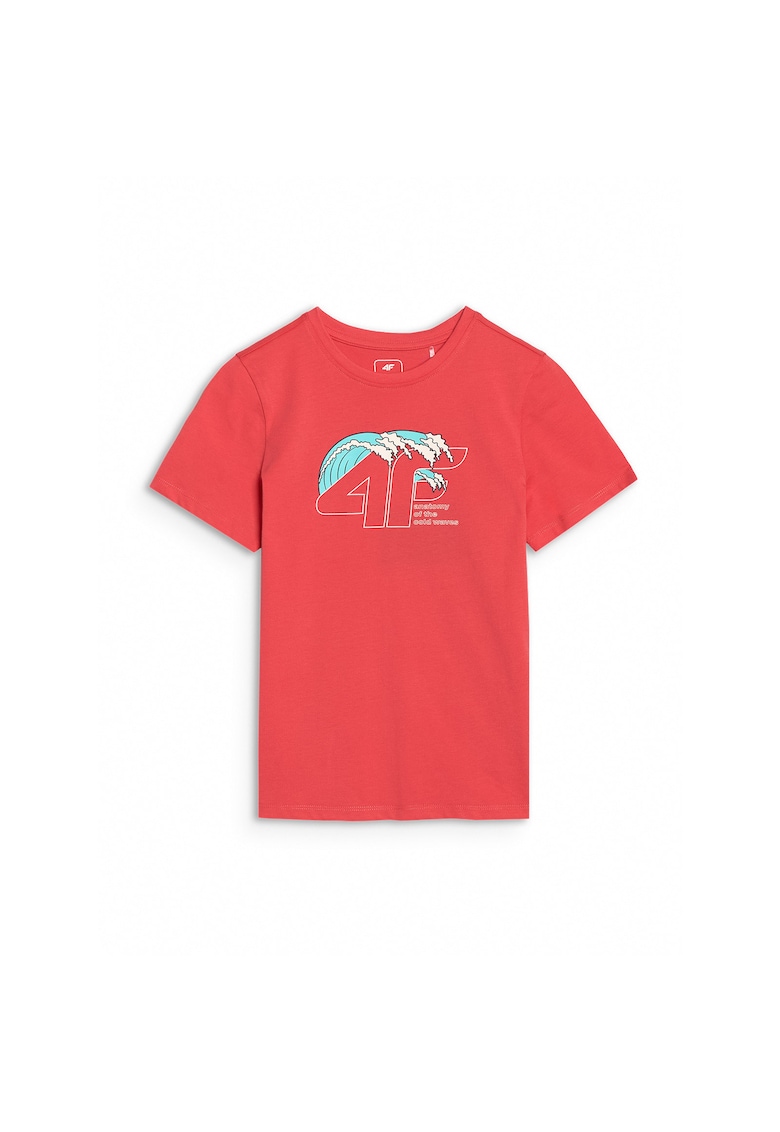 Tricou copii culoare coral - Rosu