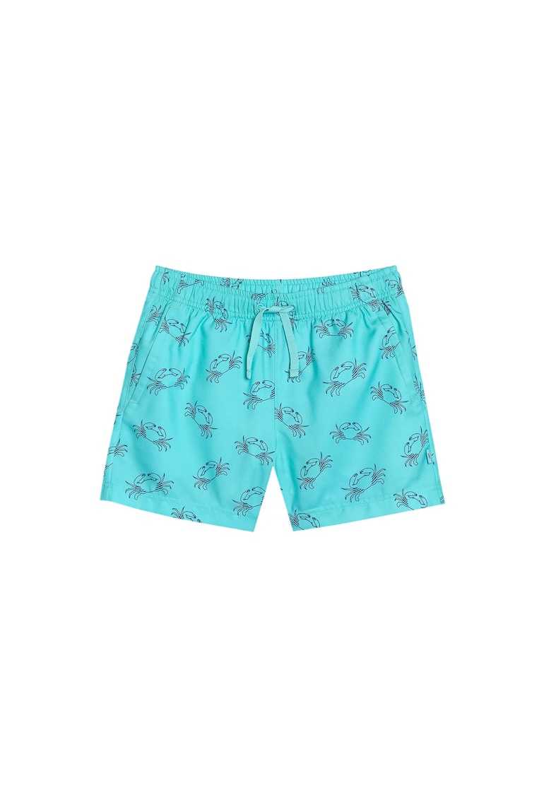 Pantaloni scurti de baie pentru baieti - poliester - uscare rapida - turcoaz