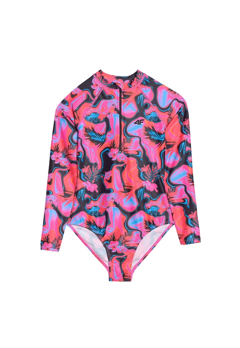 Costum de baie dintr-o bucata multicolor - pentru fete