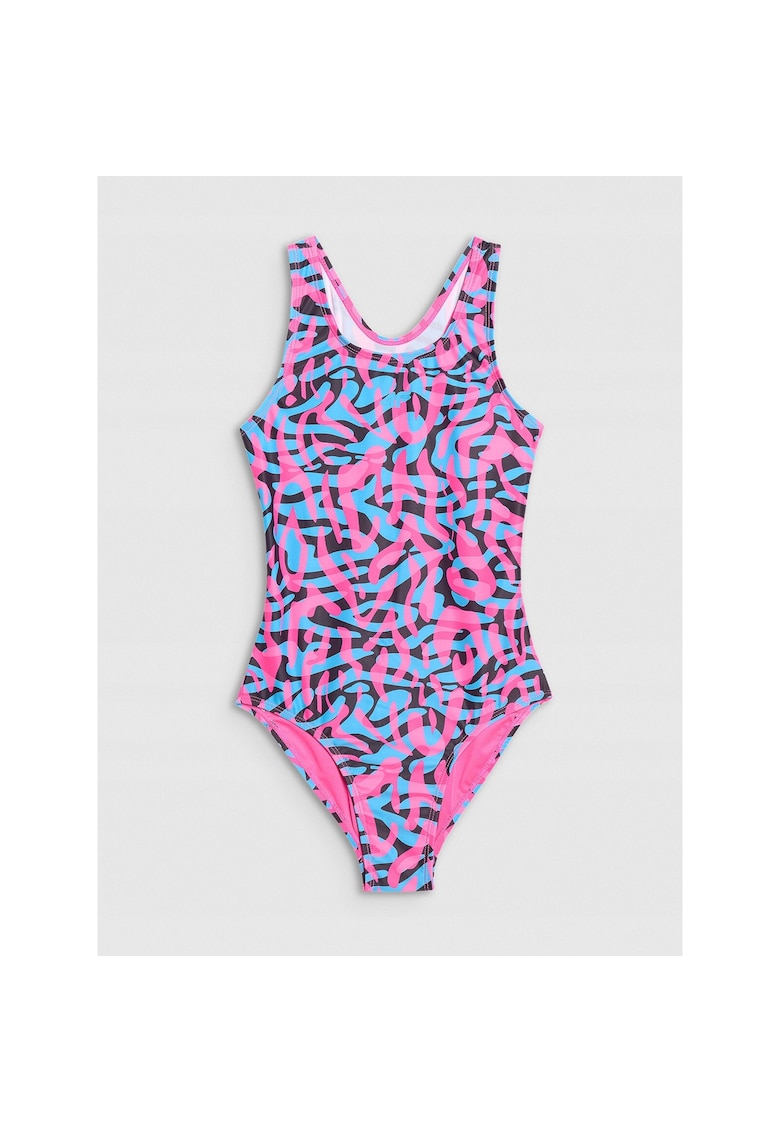 Costum de baie dintr-o piesa fete - sintetic - multicolor