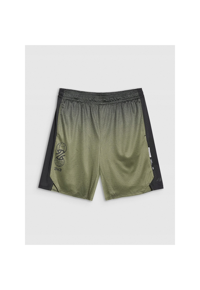 Pantaloni scurti de baschet croiala oversize - kaki