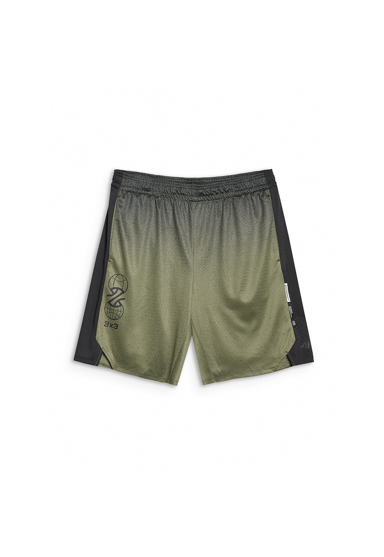 Pantaloni scurti de baschet croiala oversize - kaki