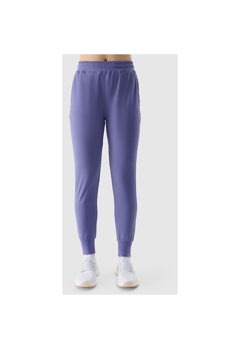 Pantaloni sport dama mov - uscare rapida - material sintetic - croiala obisnuita
