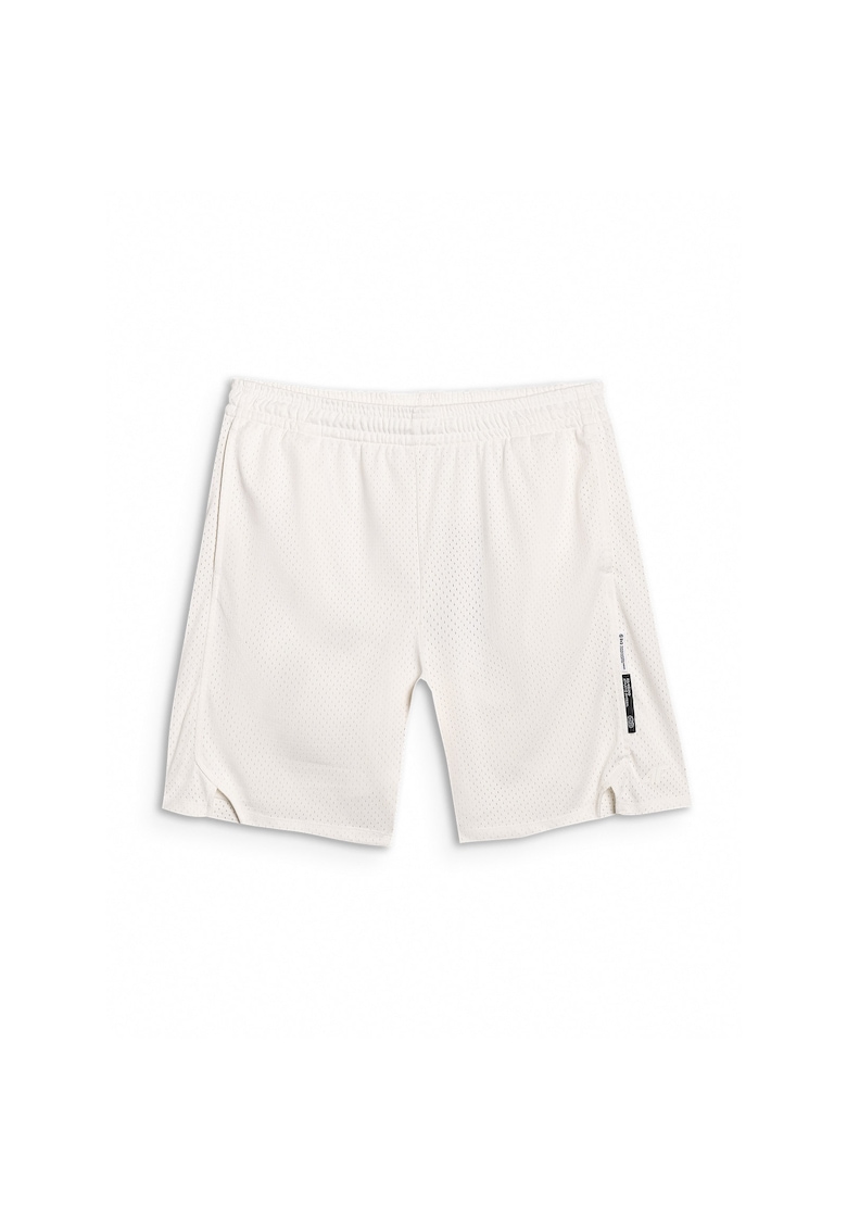 Pantaloni scurti de baschet oversize - alb - cu uscare rapida