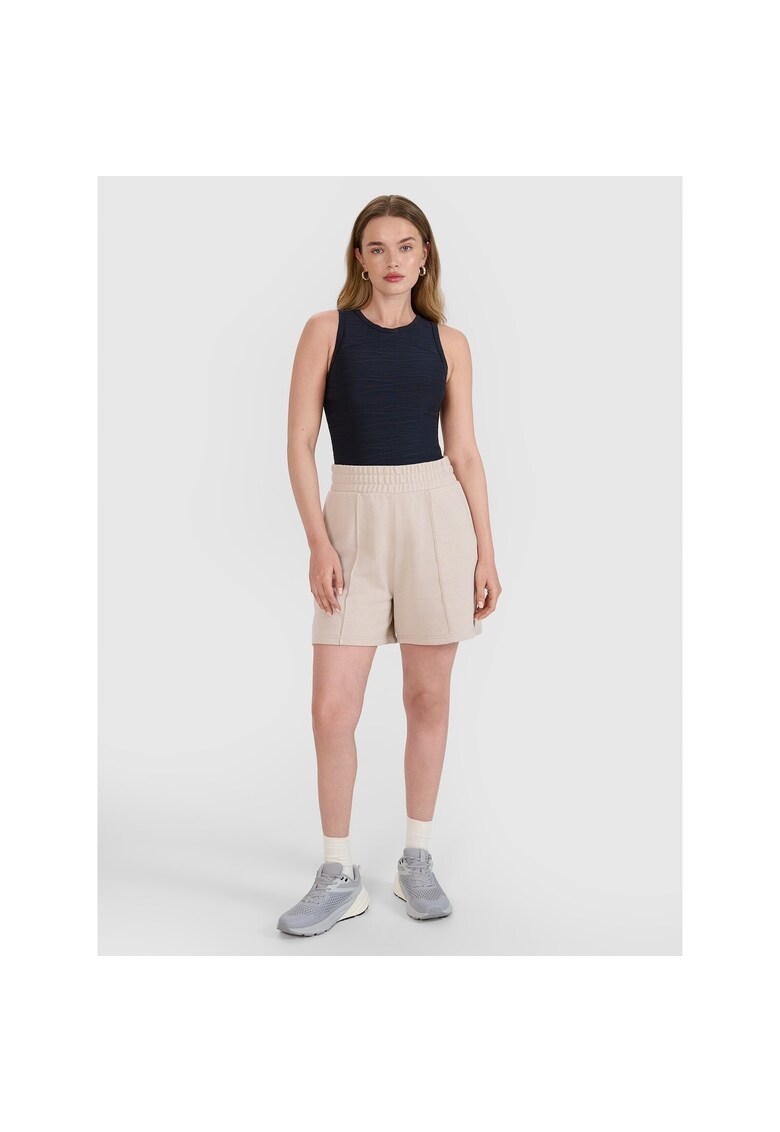 Pantaloni sport dama - pantaloni scurti ciclism - bej