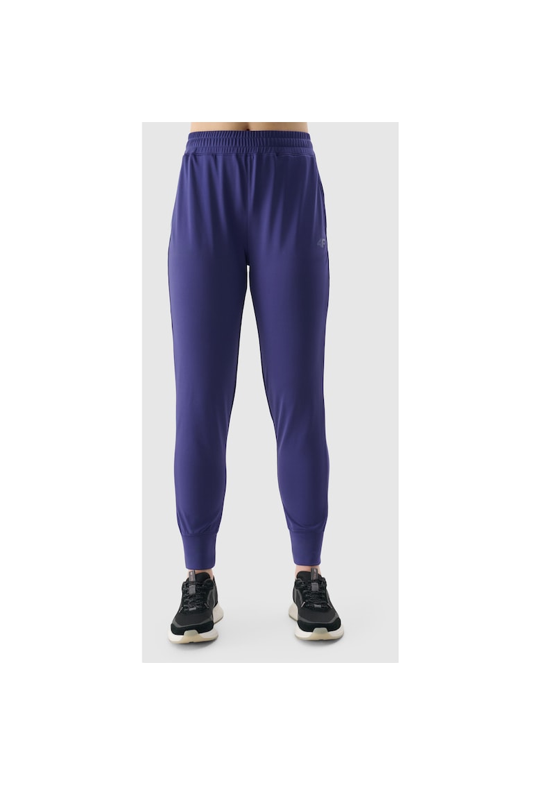 Pantaloni sport dama mov - uscare rapida - 2 buzunare