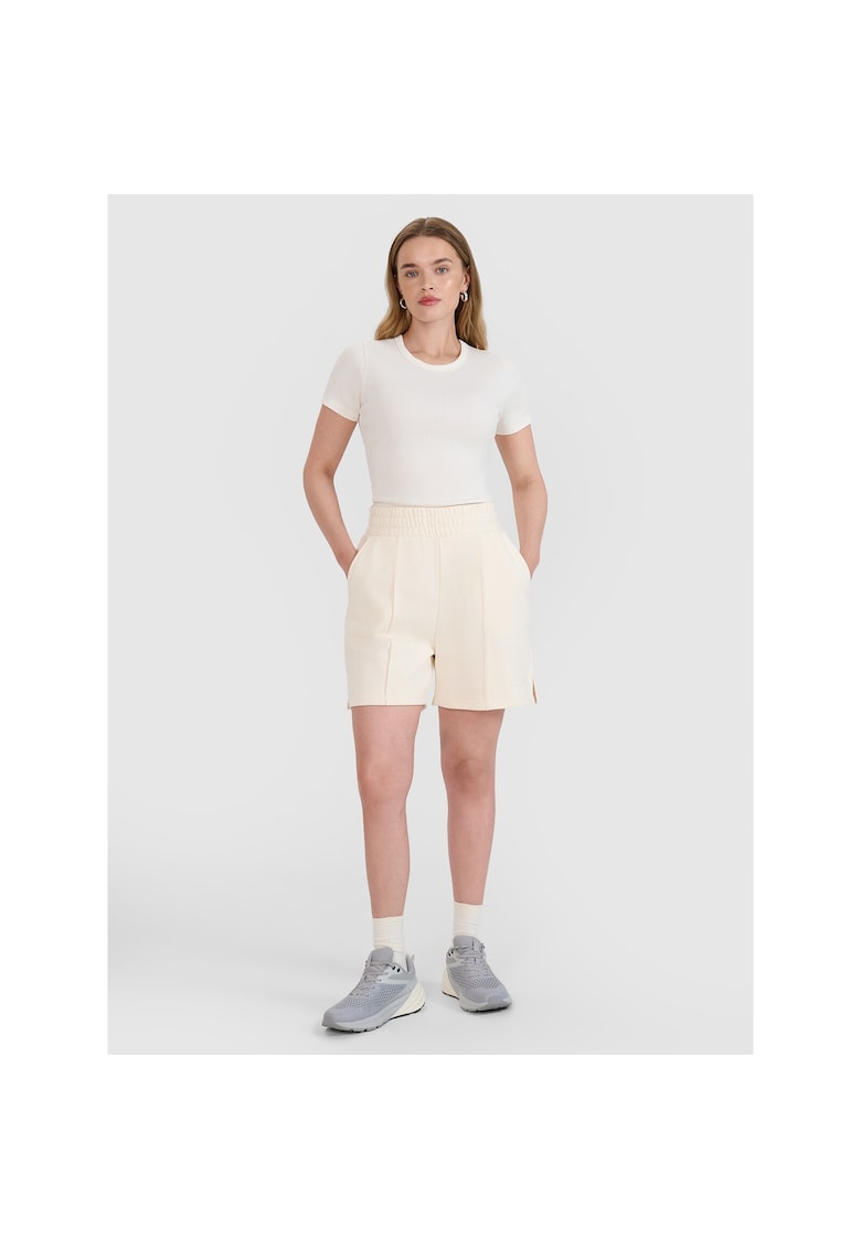 Pantaloni sport dama - scurti ciclism - bej