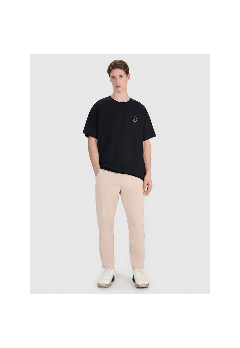 Pantaloni sport barbati bej - 300 g/m - 85% bumbac