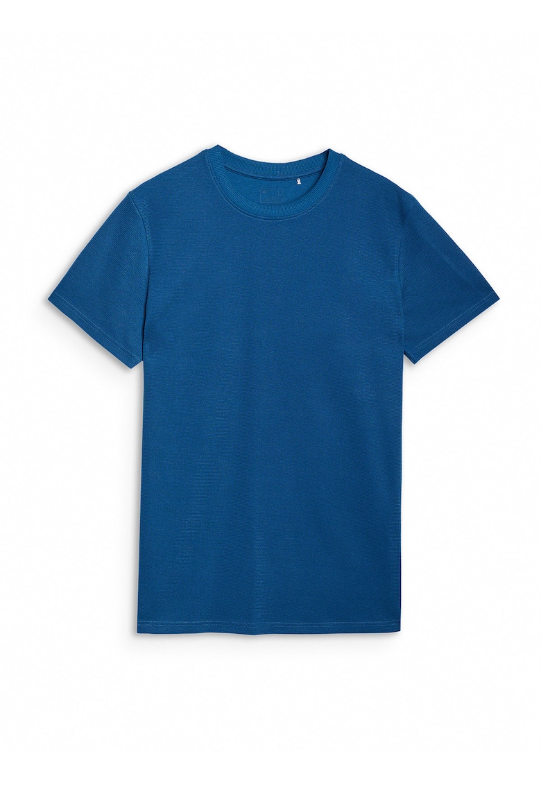 Tricou barbati croiala regular - bumbac 50% - albastru -