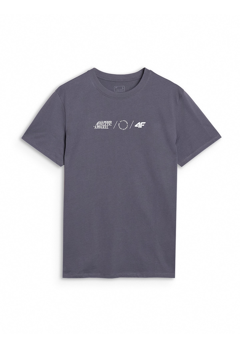 Tricou barbati antracit - 100% bumbac