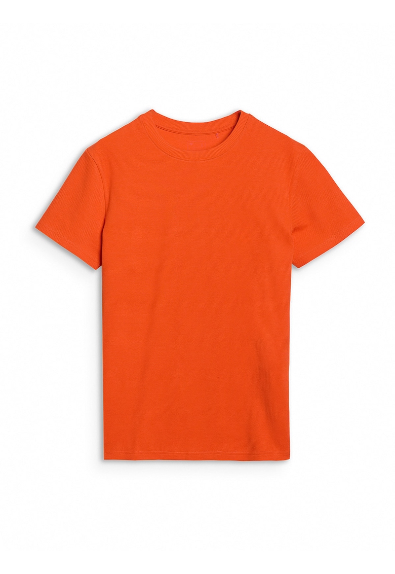 Tricou barbati regular fit - portocaliu - bumbac-poliester