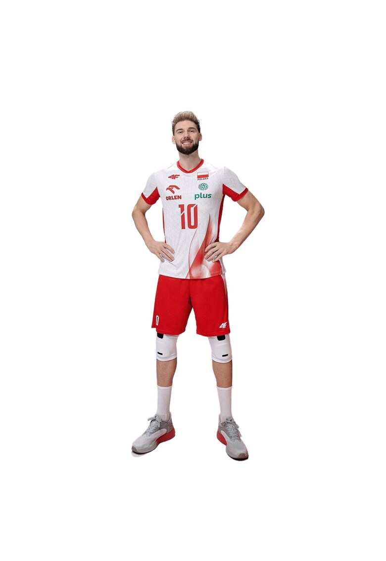 Tricou sport barbati replica volei - alb - uscare rapida -