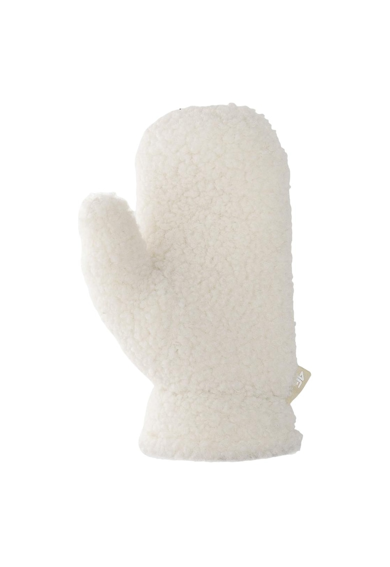 Manusi de iarna unisex din poliester crem - stil casual - captusite cu plus calduros - universale -