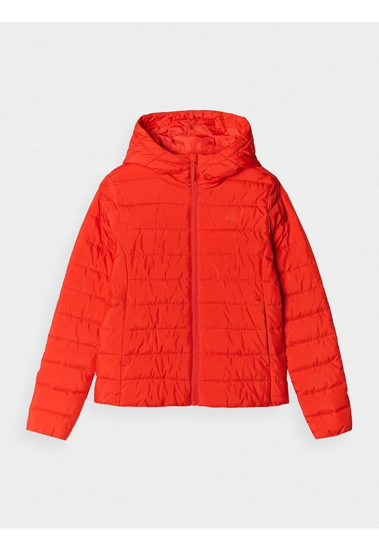 Geaca matlasata femei puf sintetic reciclat - hidrofob - rosu - slim -
