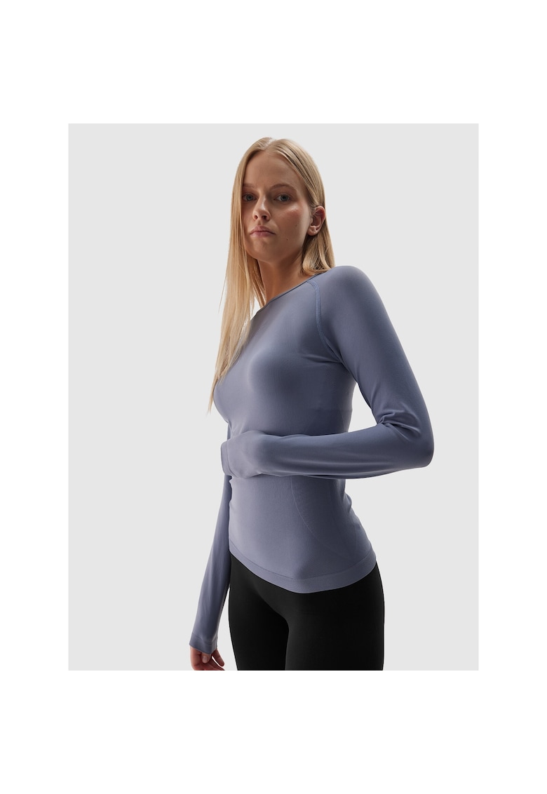 Bluza Termoactiva Femei Skin Slim Fit - Maneci Raglan - Seamless - Skiing - Denim - XS-L - AW24