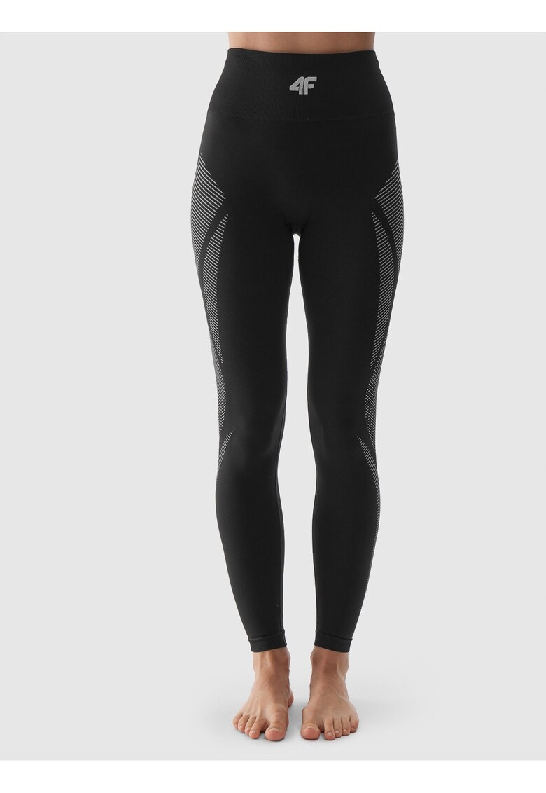 Colanti Termici Femei fara Cusaturi - Negru Intens - Slim - Pentru Ski - Material Durabil si Elastic - XS-L