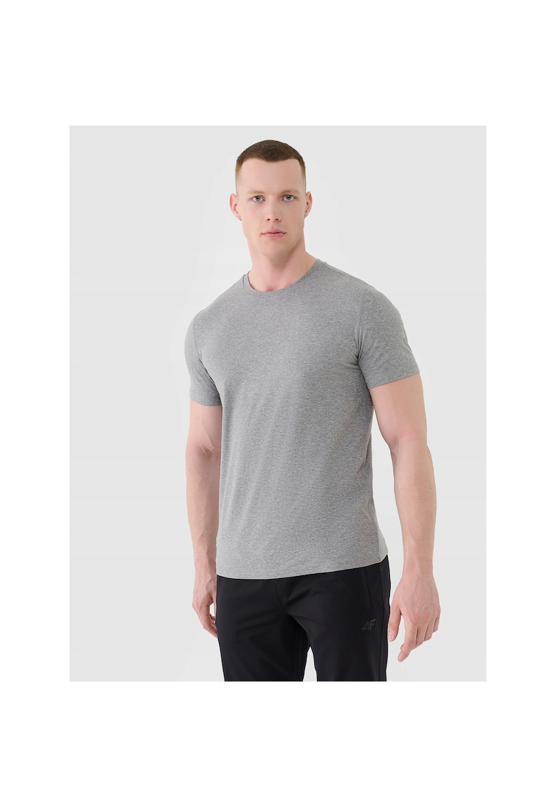 Tricou de Antrenament Barbati Tehnologie Uscare Rapida 4FDry - Gri - Marimi S-3XL - Croiala Regulara - Confort si Flexibilitate