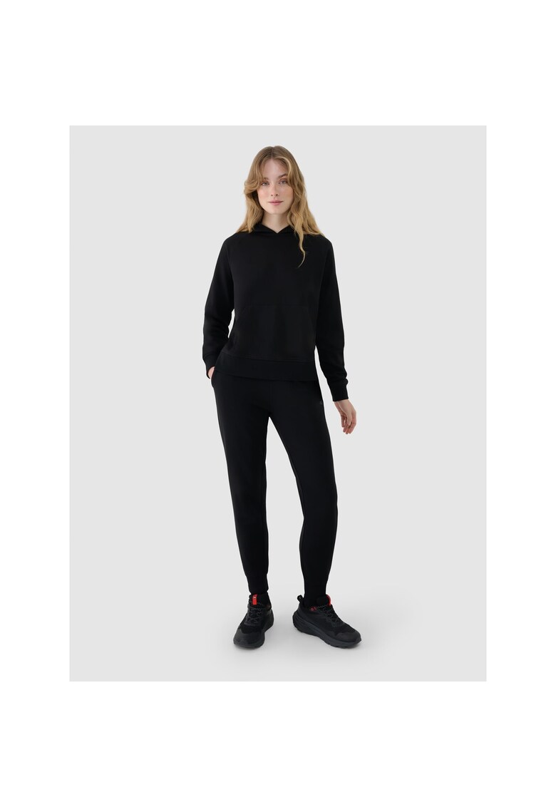 Pantaloni Jogger Dama Negri Bumbac si Poliester - Regular Fit - 280 gsm - Casual Sportstyle - Marimi XS-XXL