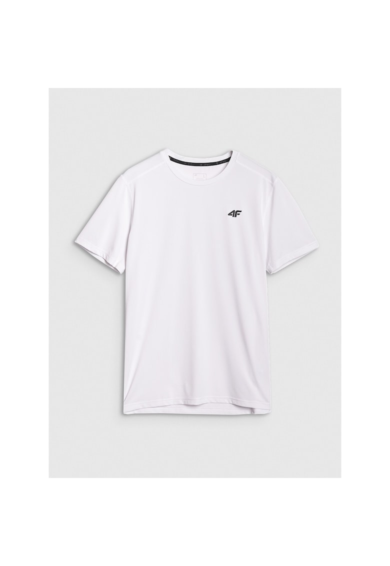 Tricou sportiv barbati uscare rapida - elastic - alb - material sintetic