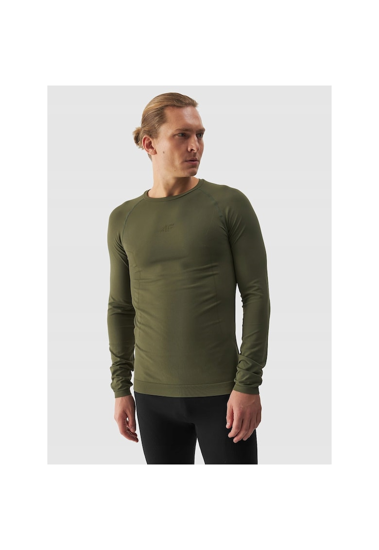 Tricou Termoactiv Barbati Kaki - Fara Cusaturi - Tehnologia 4FSkin - Sezon iarna AW24 - Skiing - Marimi S-3XL