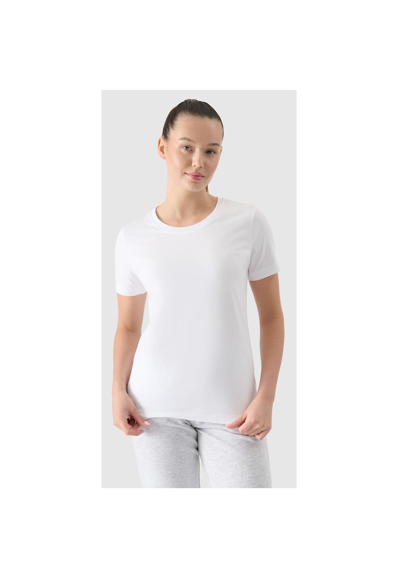 Tricou sport pentru femei - Bumbac - Alb