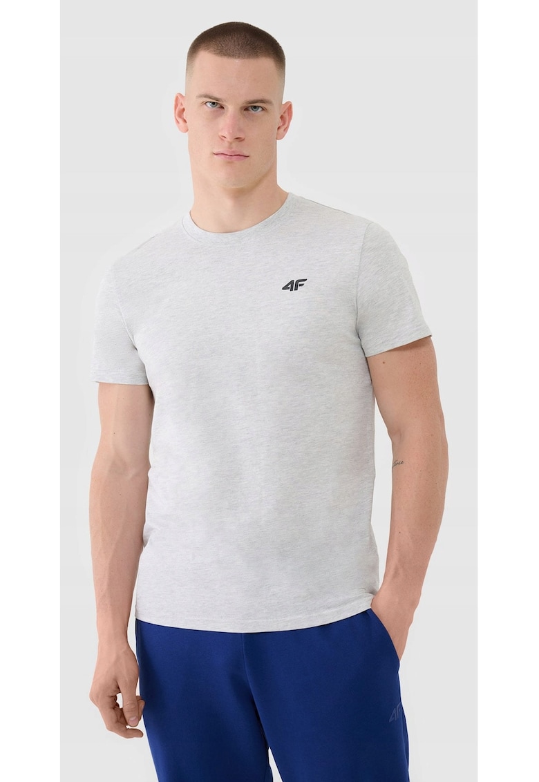 Tricou Barbati Regular Fit Sportstyle - Gri Deschis - 98% Bumbac - Marimi S-3XL -