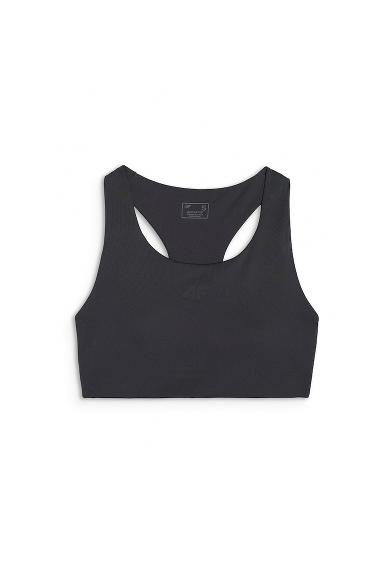 Sutien sport elastan/sintetic - cu bretele groase - negru