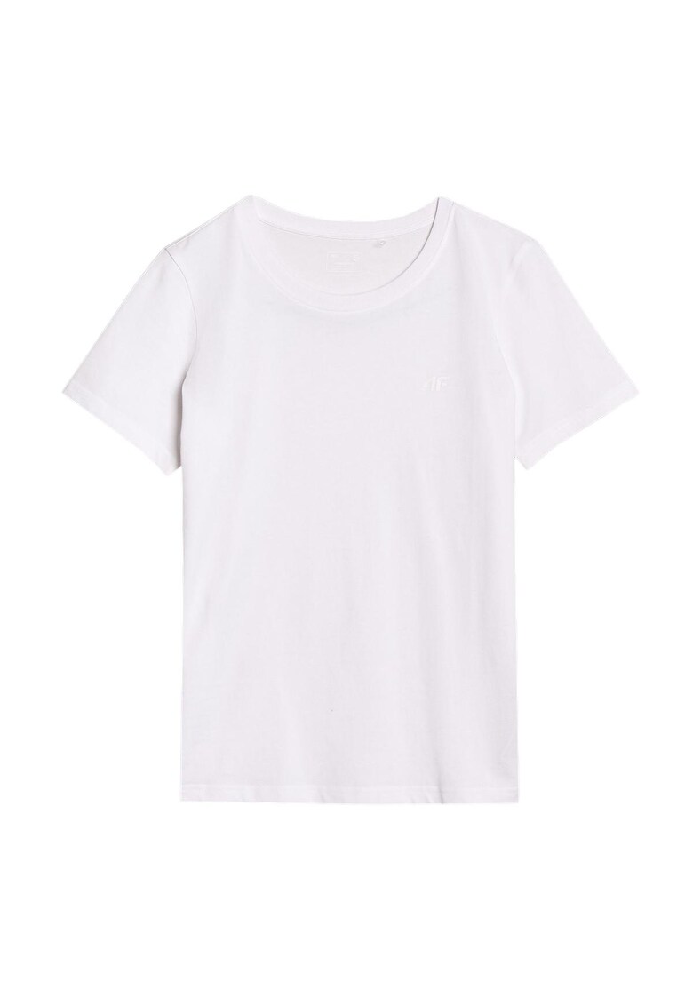 Tricou Dama Bumbac 100% Alb - Croiala Regular - Marimi XS-XXL - SPORTSTYLE