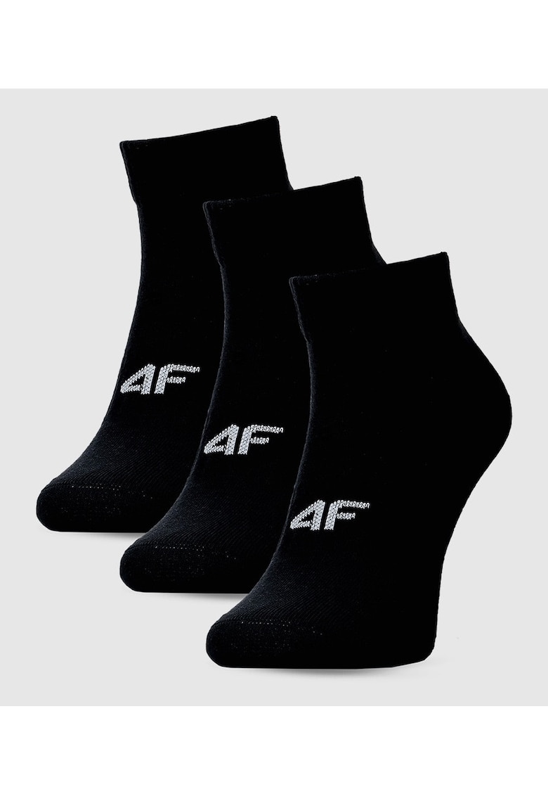 Sosete Femei Negru Intens 3 Pairs Set 73% Bumbac Elastice Confort  SPORTSTYLE