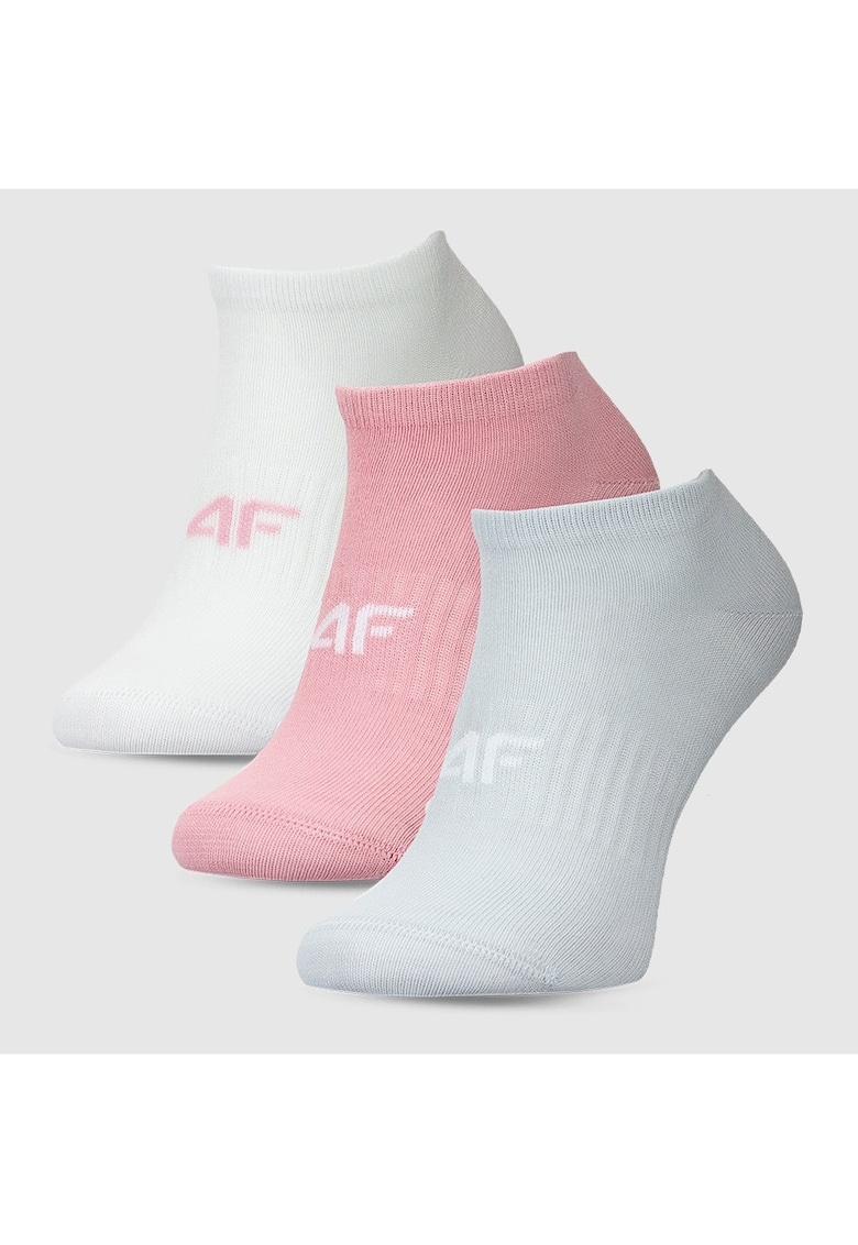Sosete dama  set de 3 - multicolore - bumbac - invizibile - sub glezna
