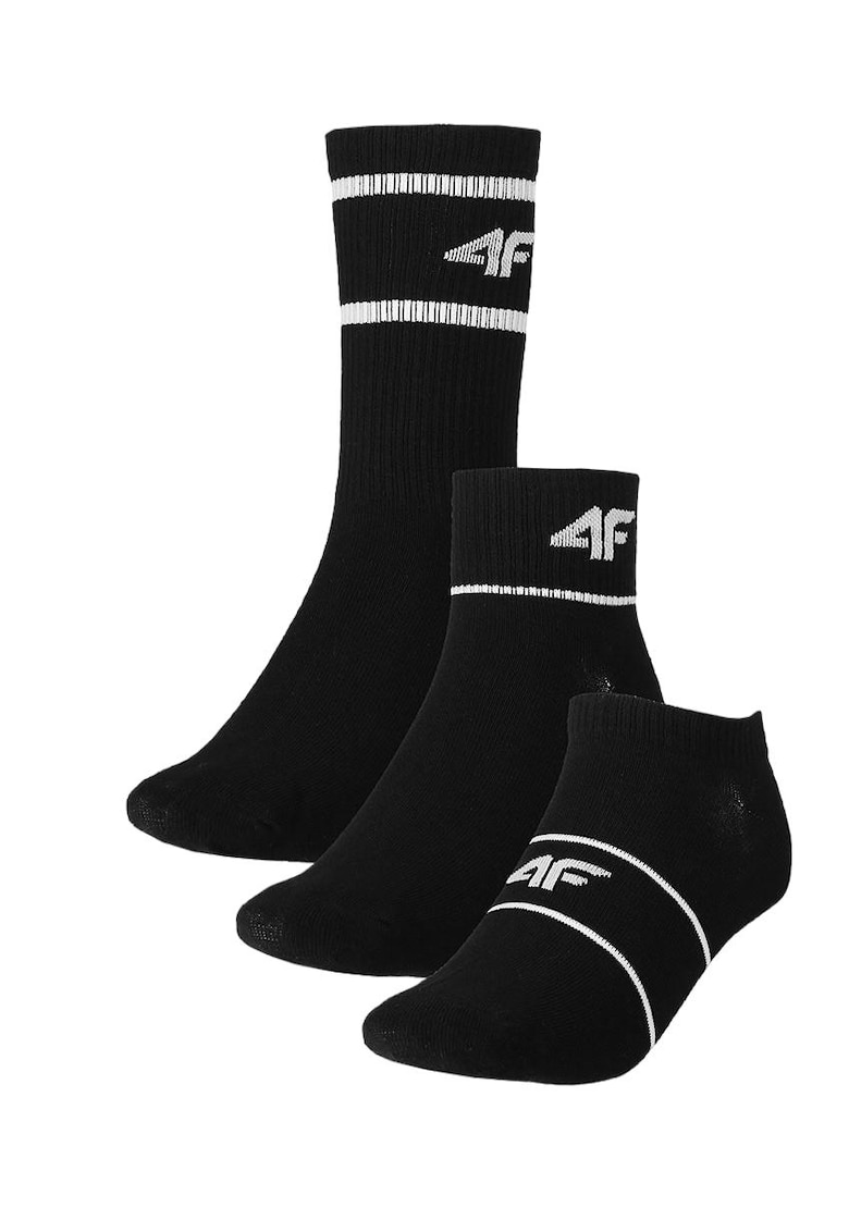 Sosete unisex WMM00USOCU377-20S - 4F - Bumbac - Negru