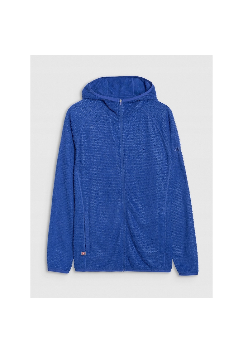 Hanorac trekking femei Primaloft Active - gluga integrata - doua buzunare - albastru - material sintetic