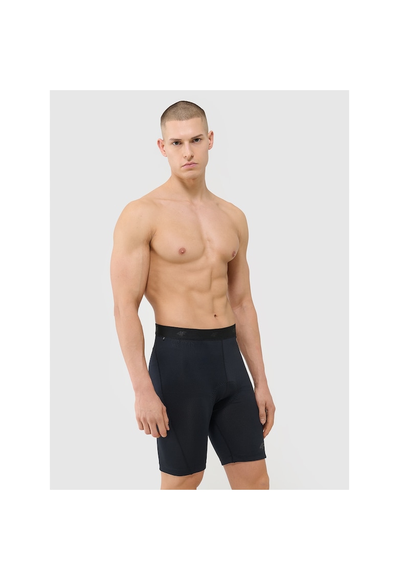 Pantaloni sport barbati - ciclism - negru - gel foam