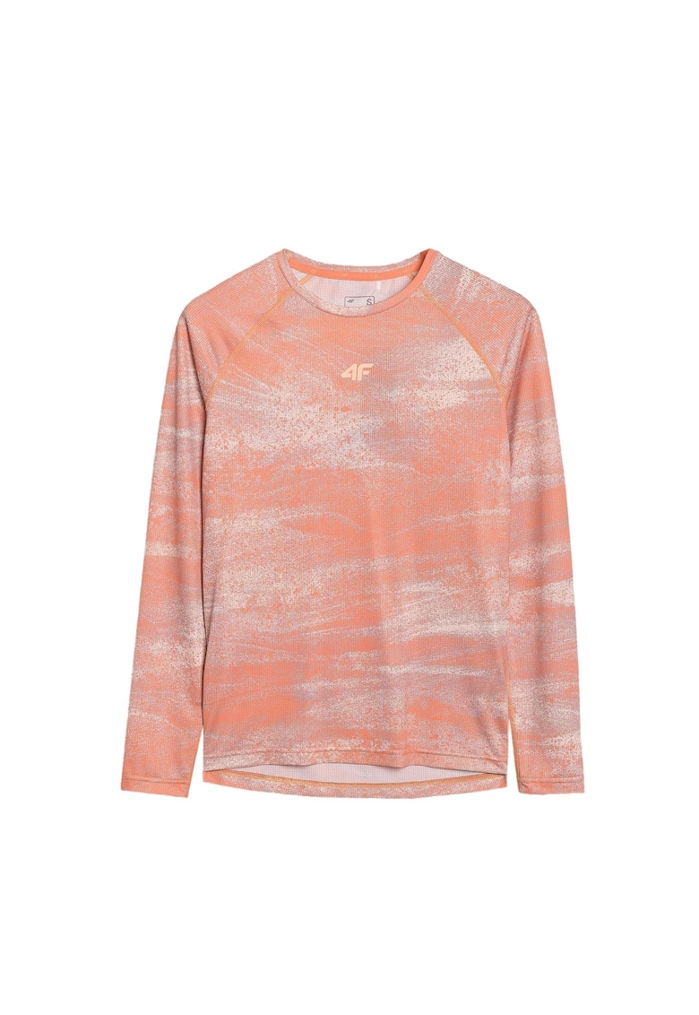 Tricou ciclism femei maneca lunga - uscare rapida - portocaliu