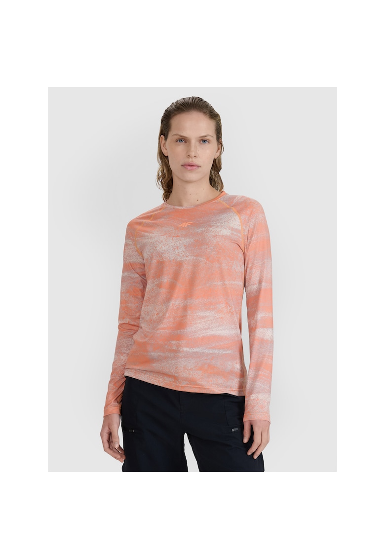 Bluza sport dama WSS25TFLOF344-70A - 4F - Portocaliu -