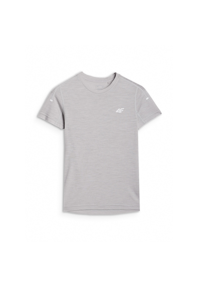 4f Tricou trekking dama - Textil - Gri deschis