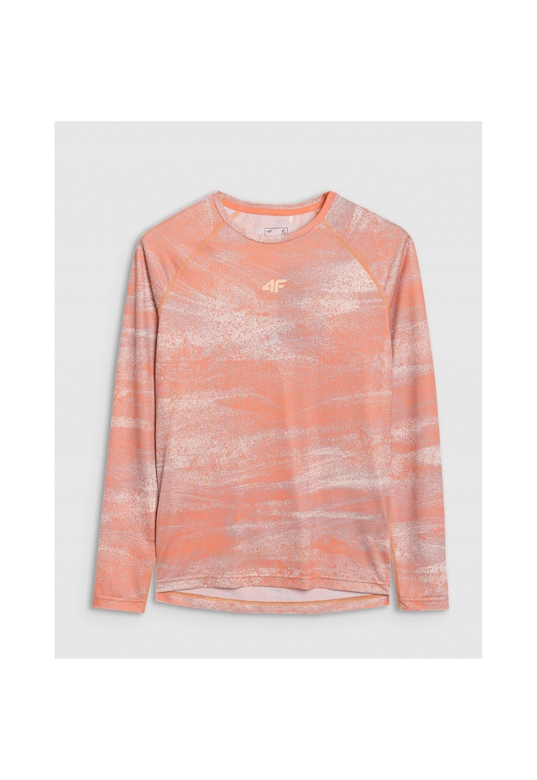 Tricou ciclism femei maneca lunga - uscare rapida - portocaliu
