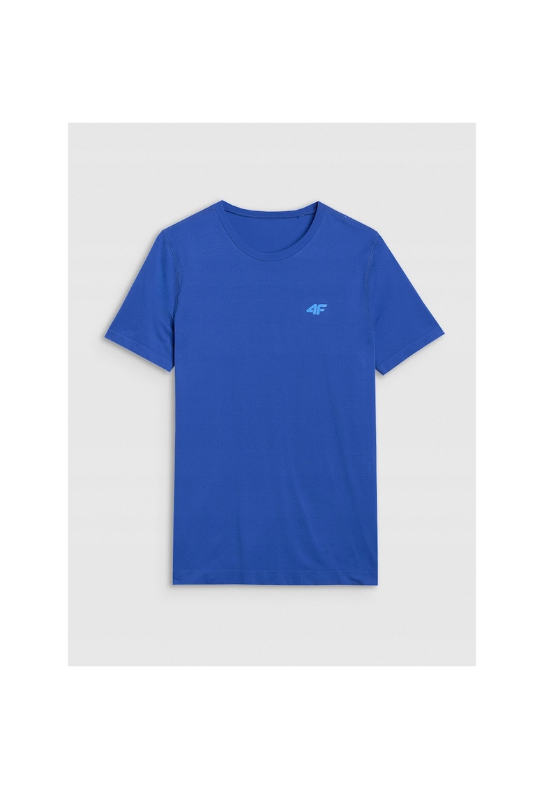Tricou sport barbati albastru - uscare rapida - sintetic - croiala slim