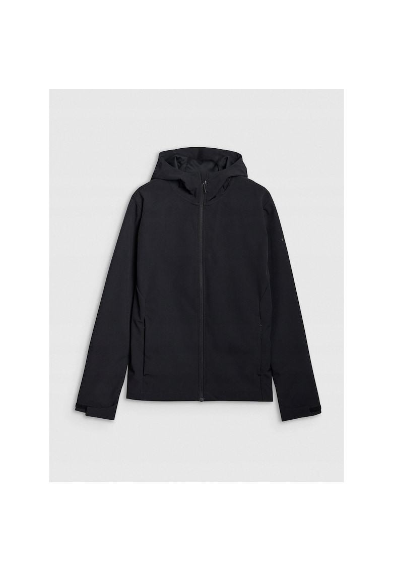Jacheta softshell barbati Poliester - NeoDry 5000 - rezistenta la vant - gluga - negru