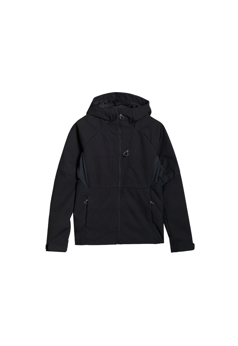 Geaca softshell dama membrana 10000 - negru - trekking