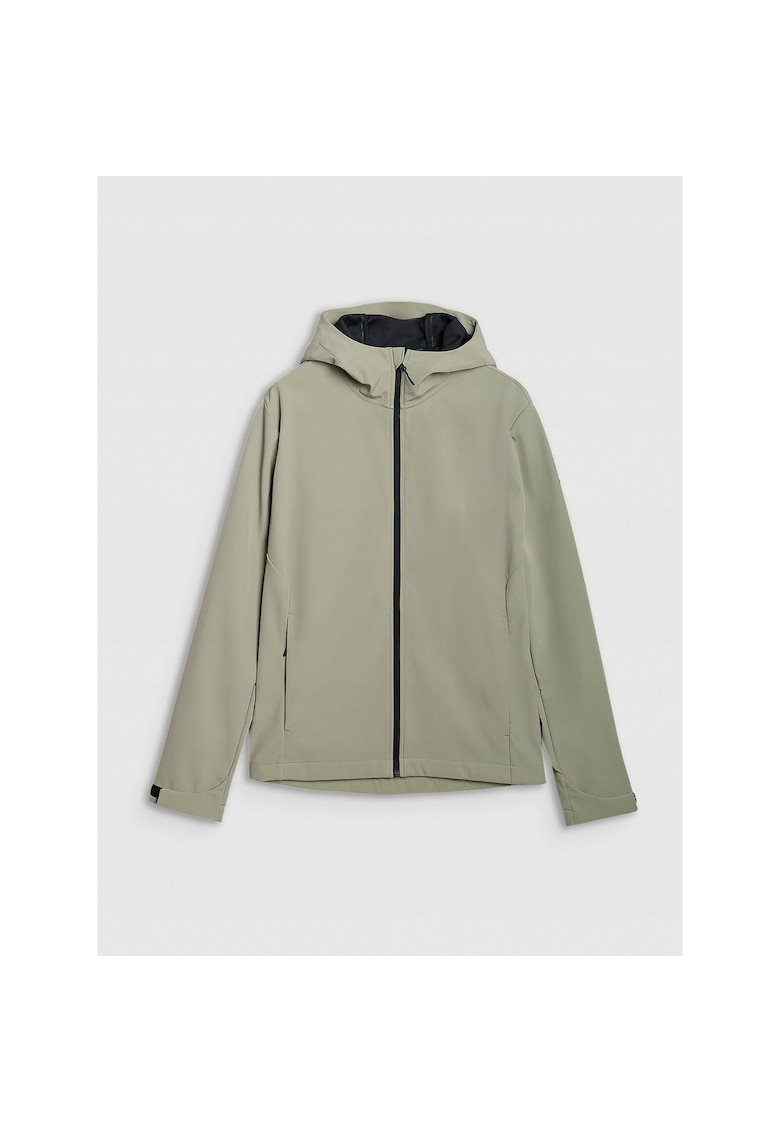 Jacheta softshell barbati masliniu/kaki - membrana NeoDry 5000 - gluga reglabila - 2 buzunare cu fermoar