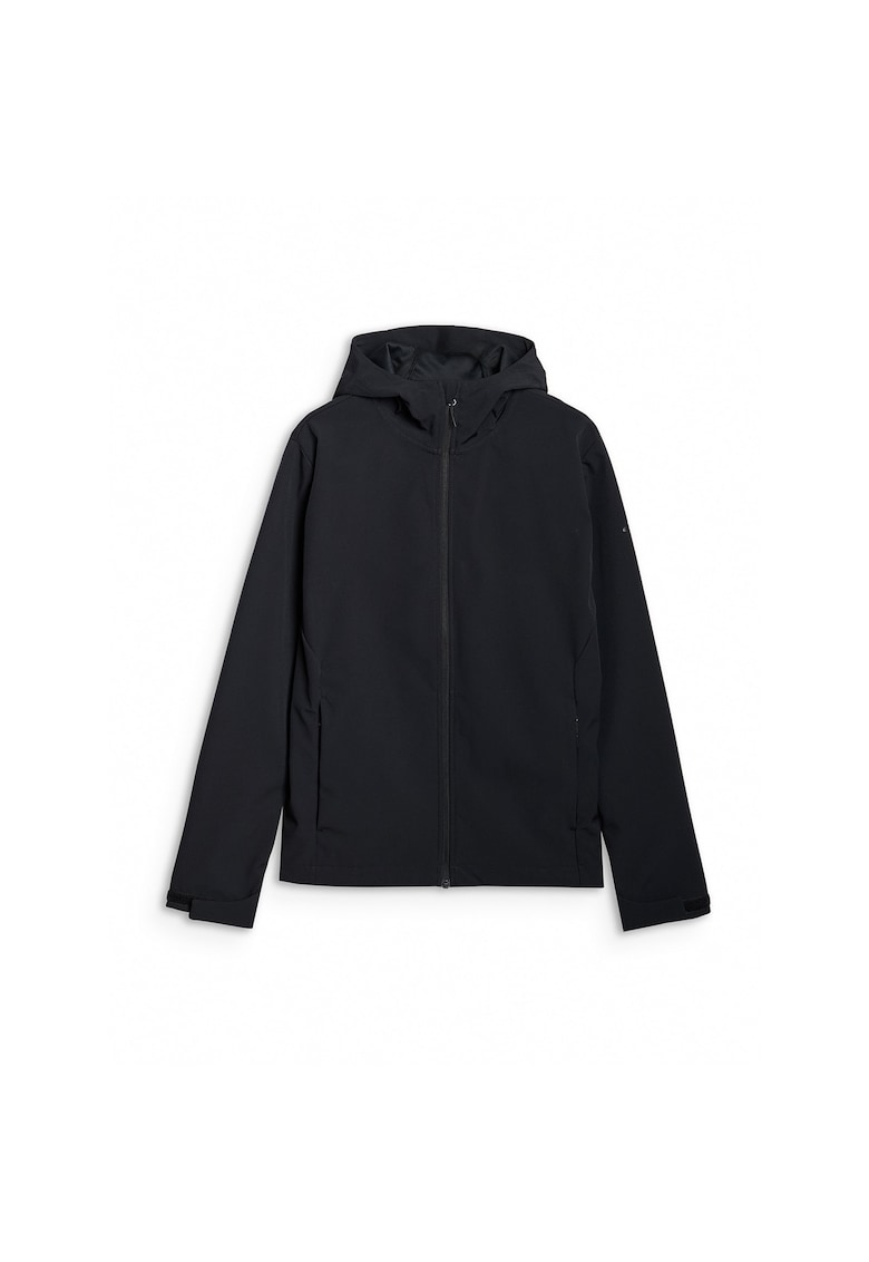 Jacheta softshell barbati membrana NeoDry 5000 - Poliester - rezistenta la vant - gluga - negru