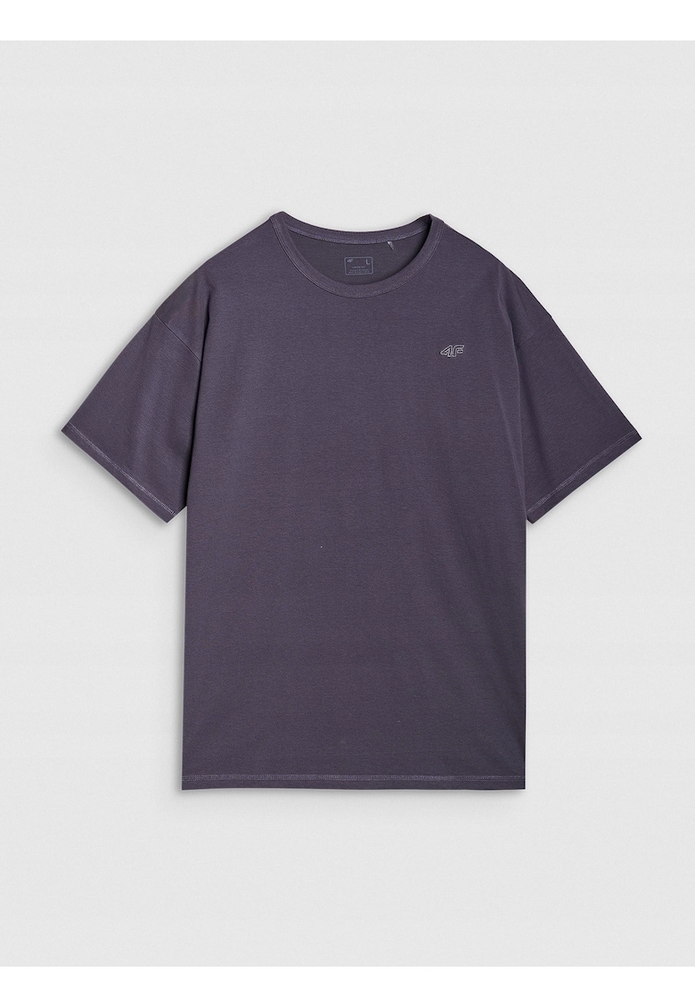 Tricou Unisex Oversize Antracit 180gsm din Bumbac SportStyle XS-XXL