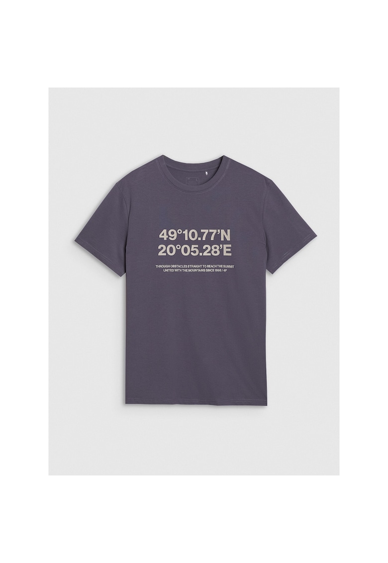Tricou Barbati Antracit - 100% Bumbac - Croiala SS25