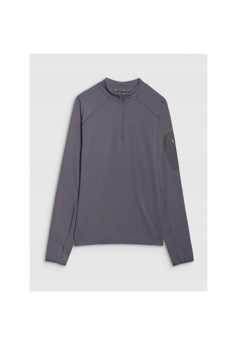 Hanorac trekking uscare rapida - gri - material sintetic - pentru barbati