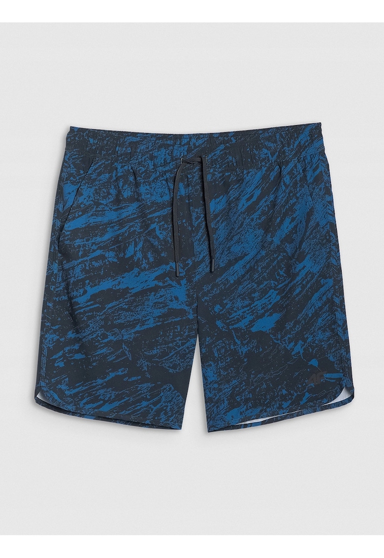 Pantaloni scurti de plaja barbati bleumarin - 2 buzunare laterale - poliester