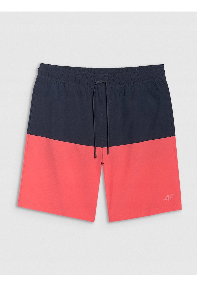 Pantaloni scurti de plaja barbati sportivi - rosu/albastru - poliester