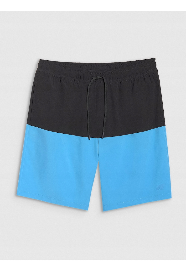 Pantaloni scurti de plaja barbati poliester - albastru/negru