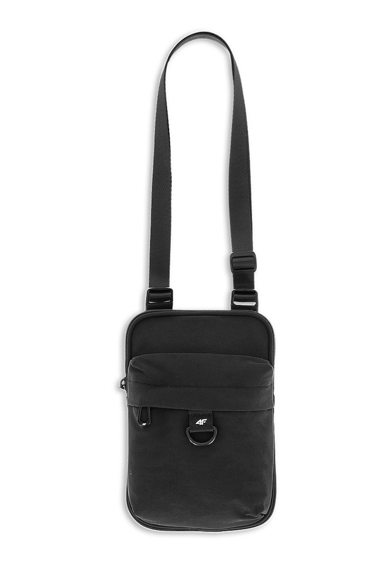 Borseta de Gat Negru Unisex - Sportstyle - Poliester Durable - Impregnare Hidrofoba - Dimensiuni 13x19cm - Curea Reglabila si Organizator Interior - Geanta Versatila pentru Mobilitate Cotidiana