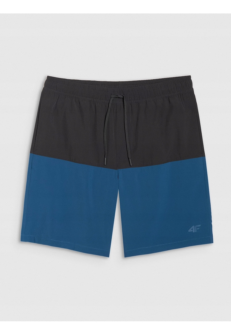 Pantaloni scurti de plaja barbati - material uscare rapida - stil sportiv - albastru/negru